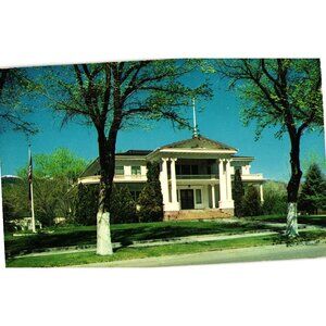 Vintage Carson City Nevada Governors Mansion Postcard  Mac Miller Linen Finish